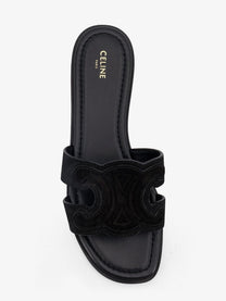 Celine Women's Marina Suede Sandals Black