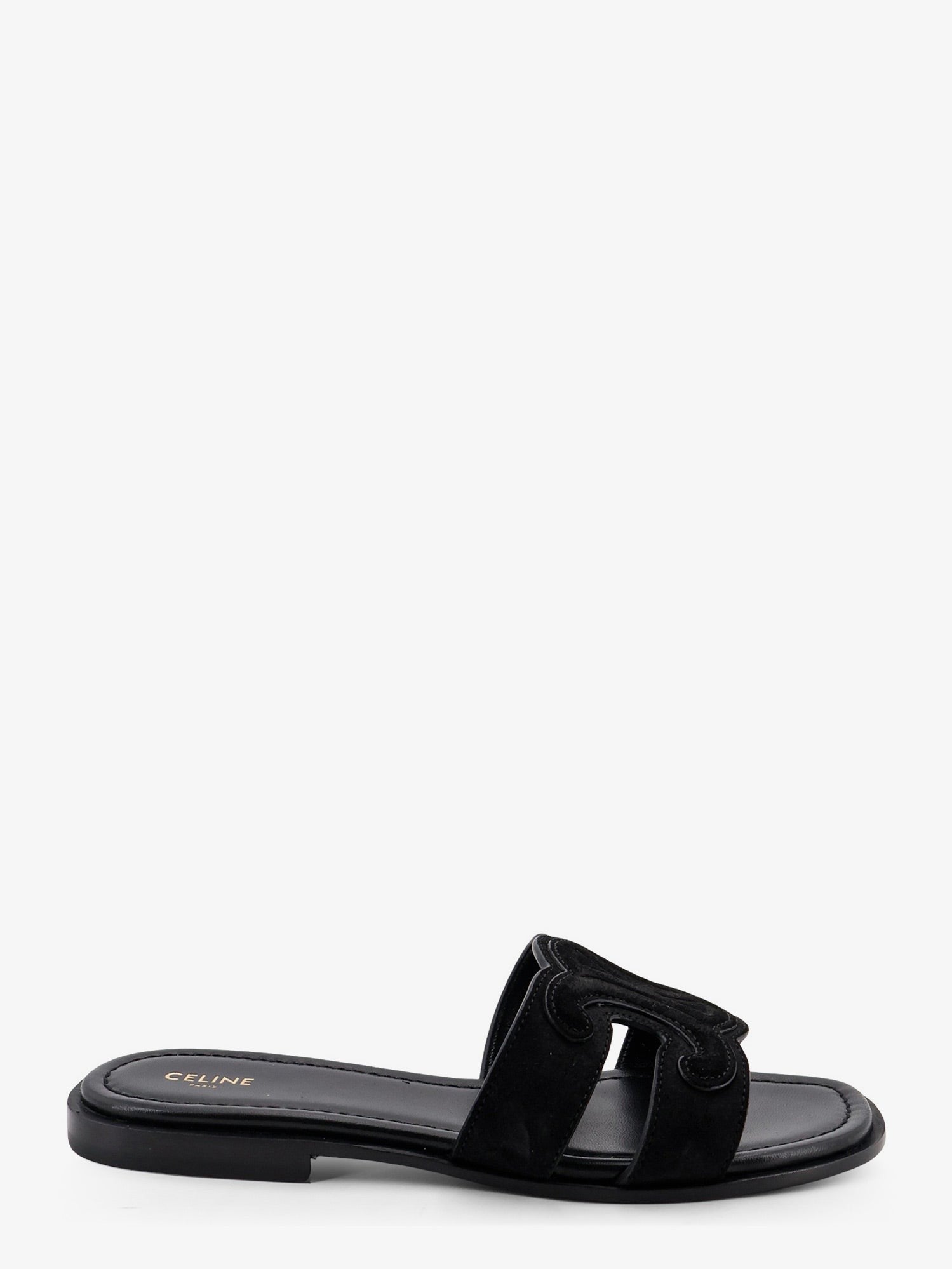Celine Women's Marina Suede Sandals Black