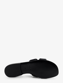 Celine Women's Marina Suede Sandals Black