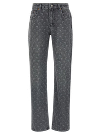 MARINE SERRE - MARINE SERRE - ’Moon’ jeans - Women’s Bottoms