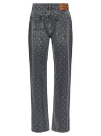 MARINE SERRE - MARINE SERRE - ’Moon’ jeans - Women’s Bottoms