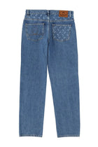 Marine Serre Men's Moon Waxed Jeans Blue, view 2
