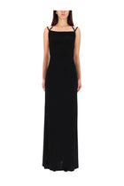 Marine Serre Women's Long Jersey Dress Black