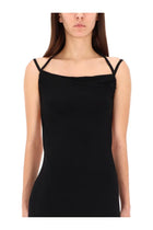 Marine Serre Women's Long Jersey Dress Black, view 4