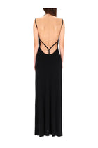Marine Serre Women's Long Jersey Dress Black, view 3