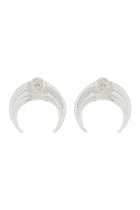 Marine Serre Women's Moon Earrings Silver, view 2