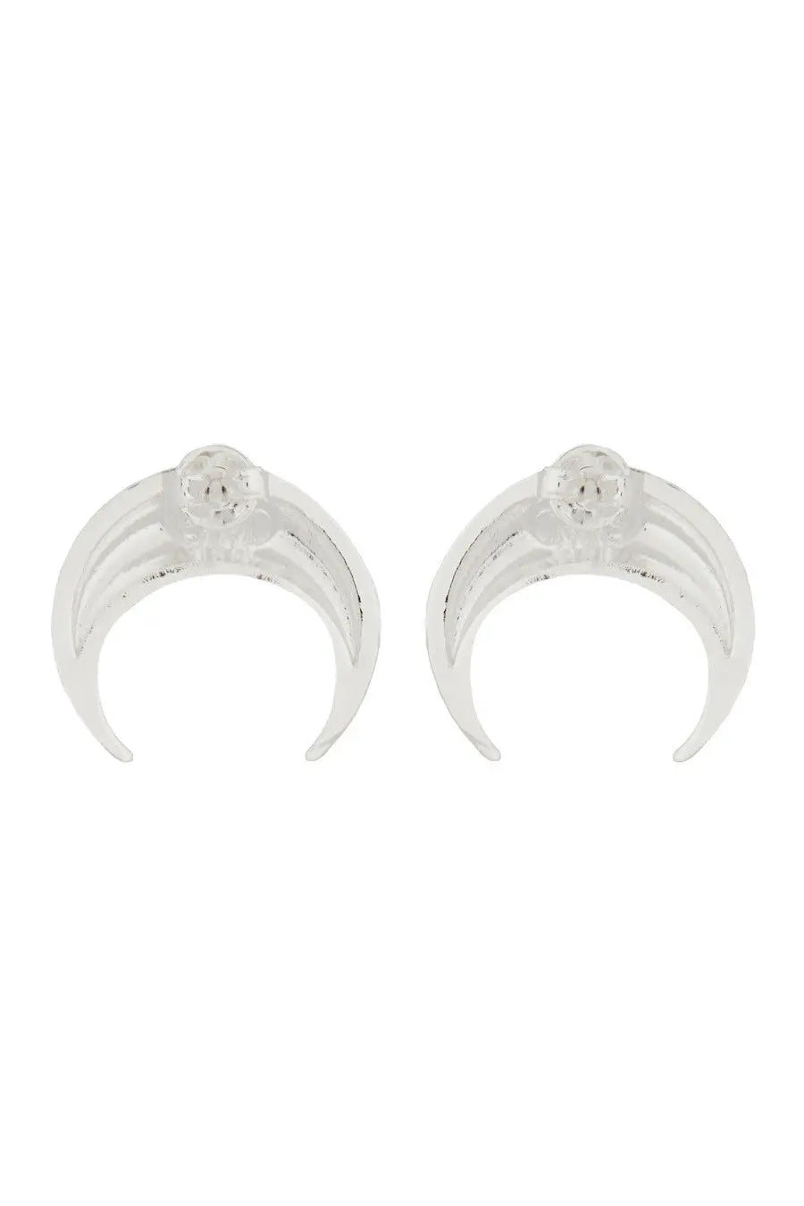 Marine Serre Women's Moon Earrings Silver, view 2