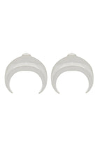 Marine Serre Women's Moon Earrings Silver