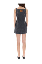 Marine Serre Women's Moon Laser Mini Dress Grey, view 3