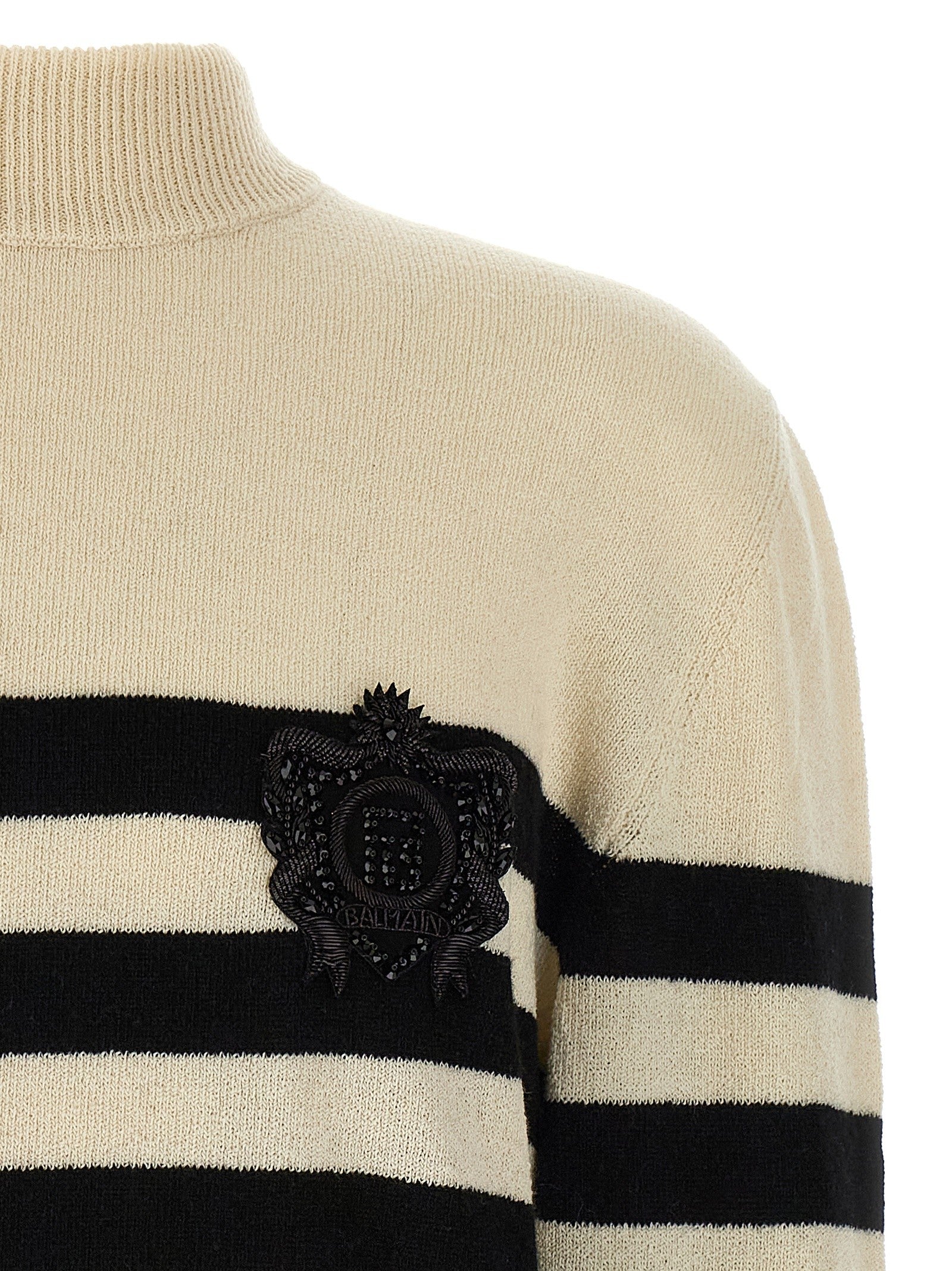 Balmain Marinière Sweater White