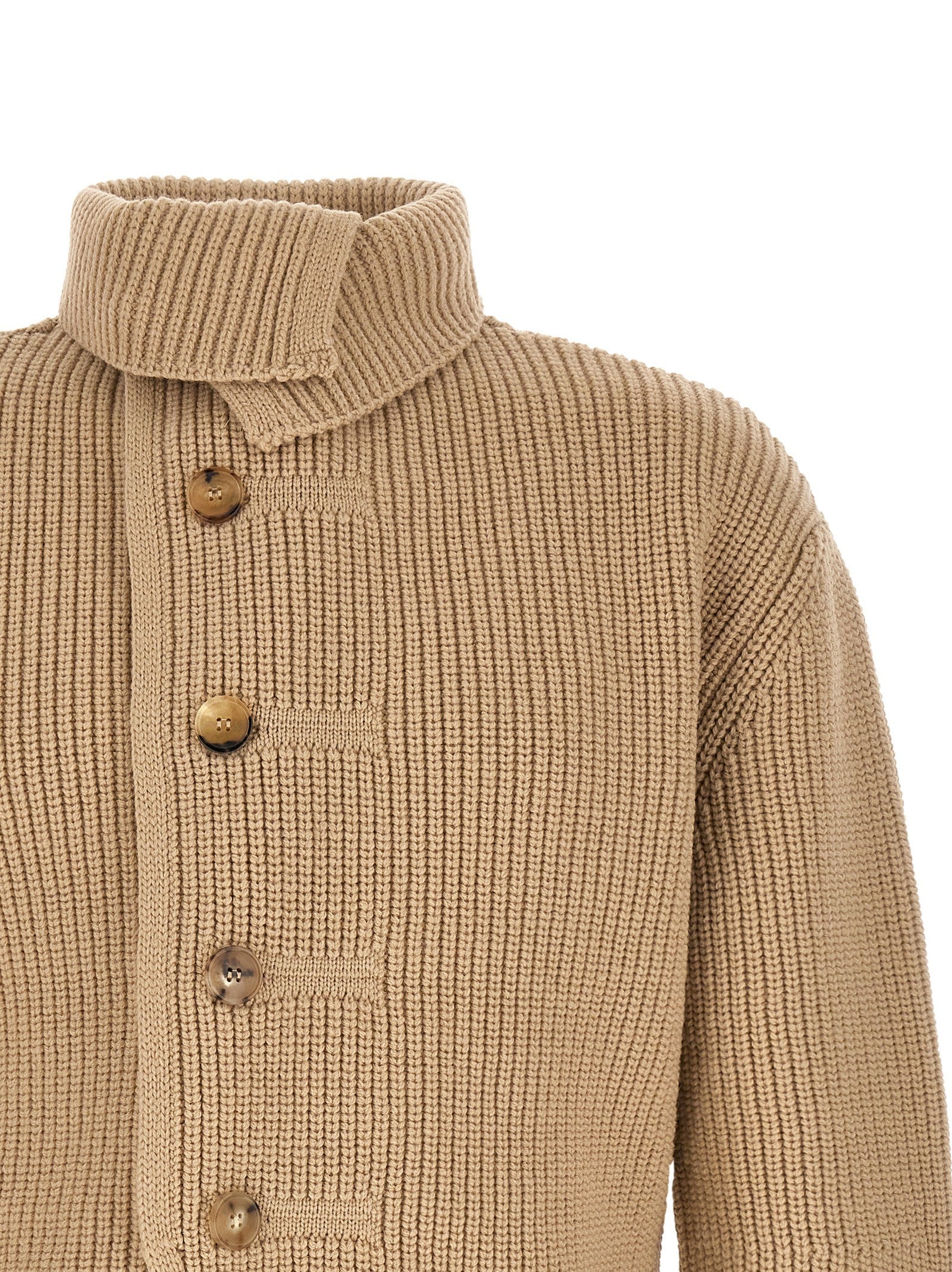 Dries Van Noten Marino Cardigan Beige