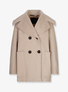 Max Mara Women's Mario Double Breasted Cashmere Coat Beige