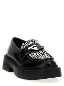 Jimmy Choo Marlow Diamond Loafers Black