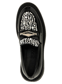 Jimmy Choo Marlow Diamond Loafers Black