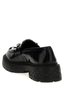 Jimmy Choo Marlow Diamond Loafers Black