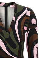 Emilio Pucci Marmo Dress Gold, view 3