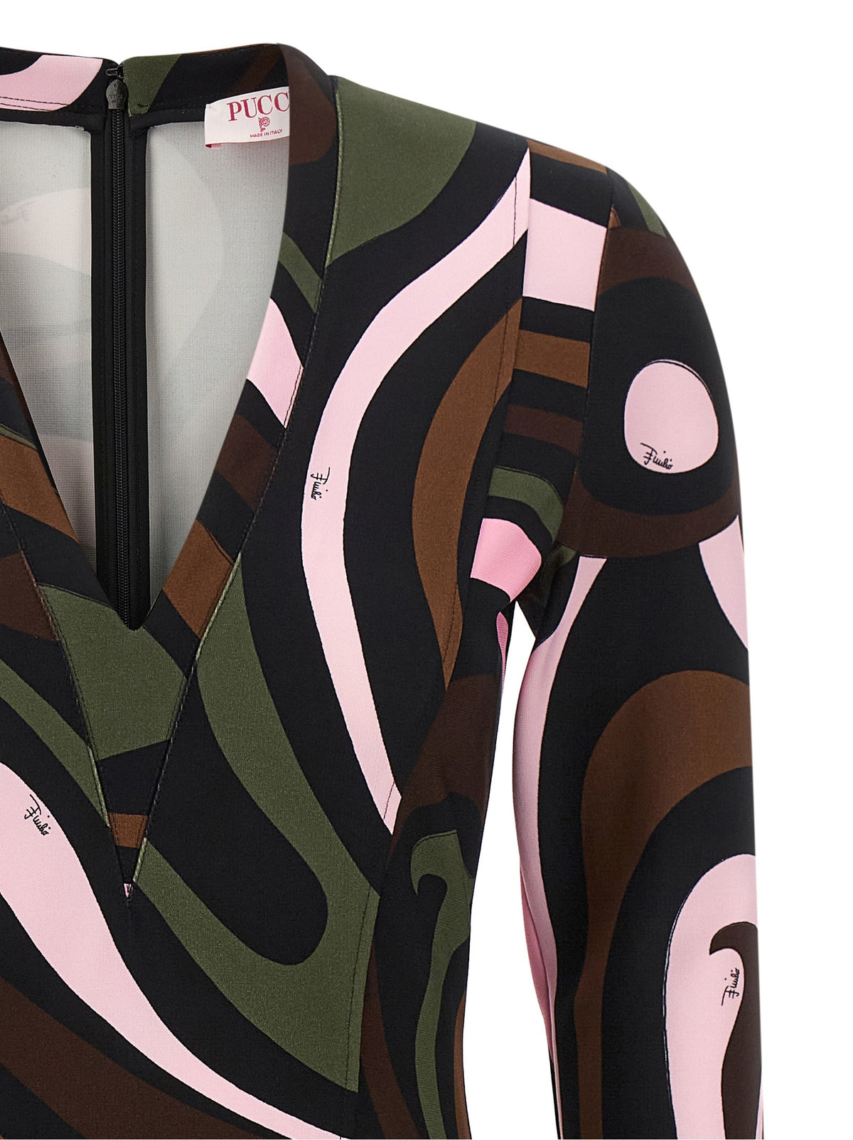 Emilio Pucci Marmo Dress Gold, view 3