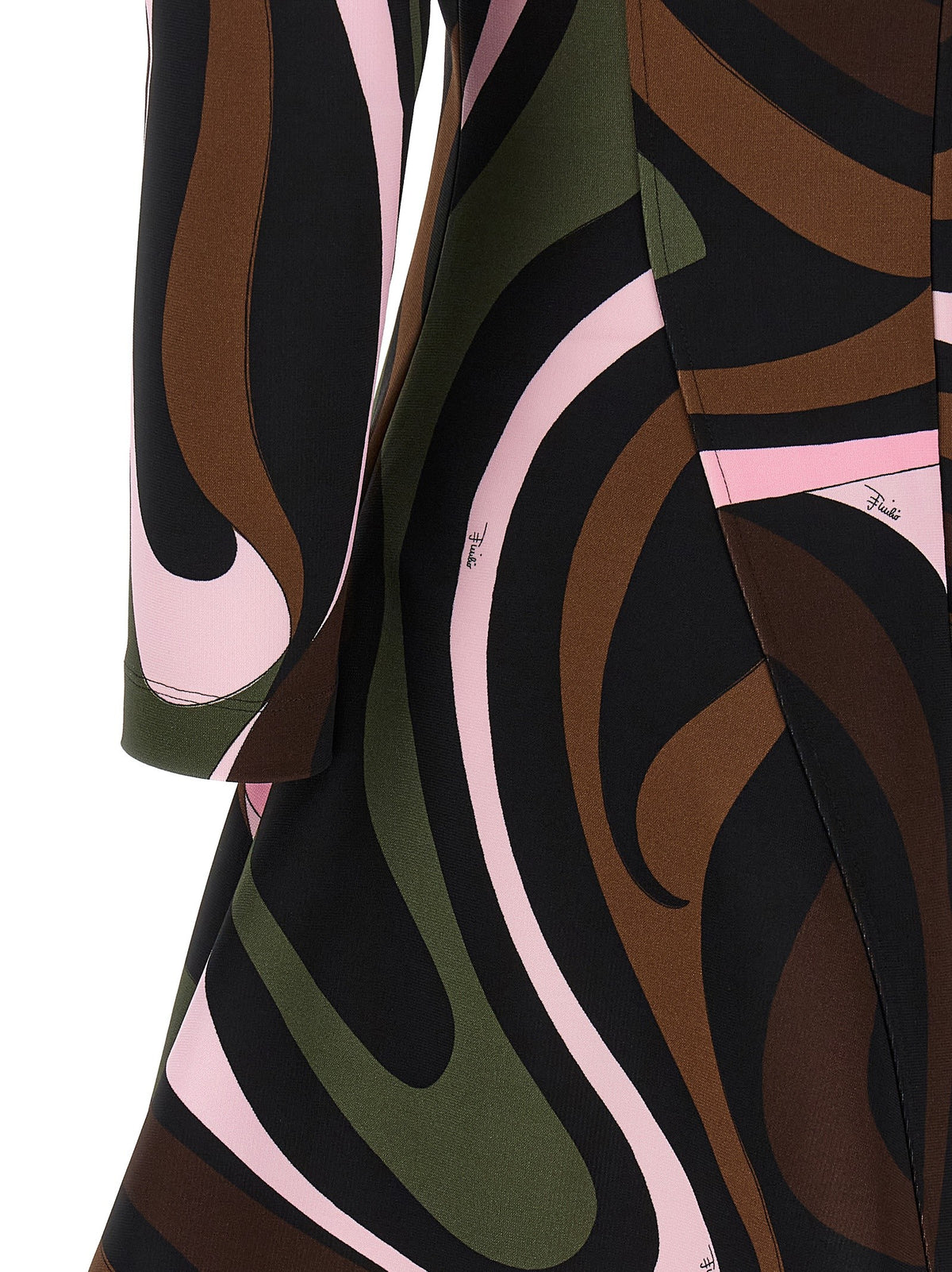 Emilio Pucci Marmo Dress Gold, view 4