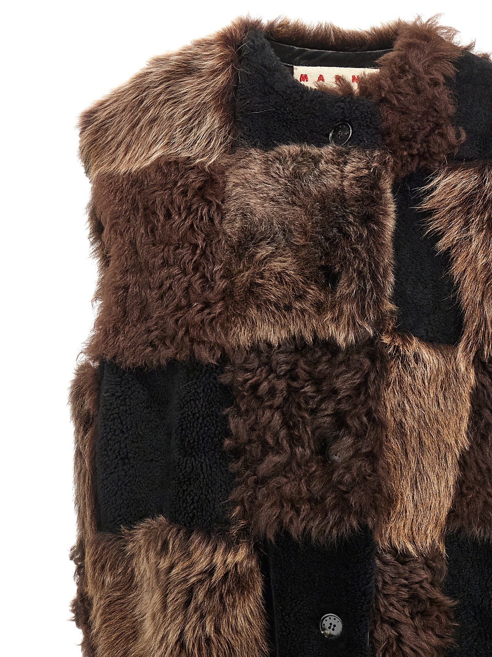 MARNI - MARNI - Long shearling vest - Women’s Outerwear