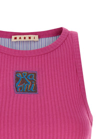 MARNI - MARNI - Logo patch tank top - Women’s Tops