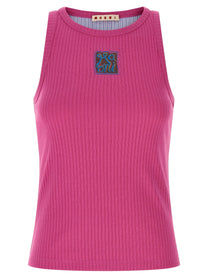 MARNI - MARNI - Logo patch tank top - Women’s Tops