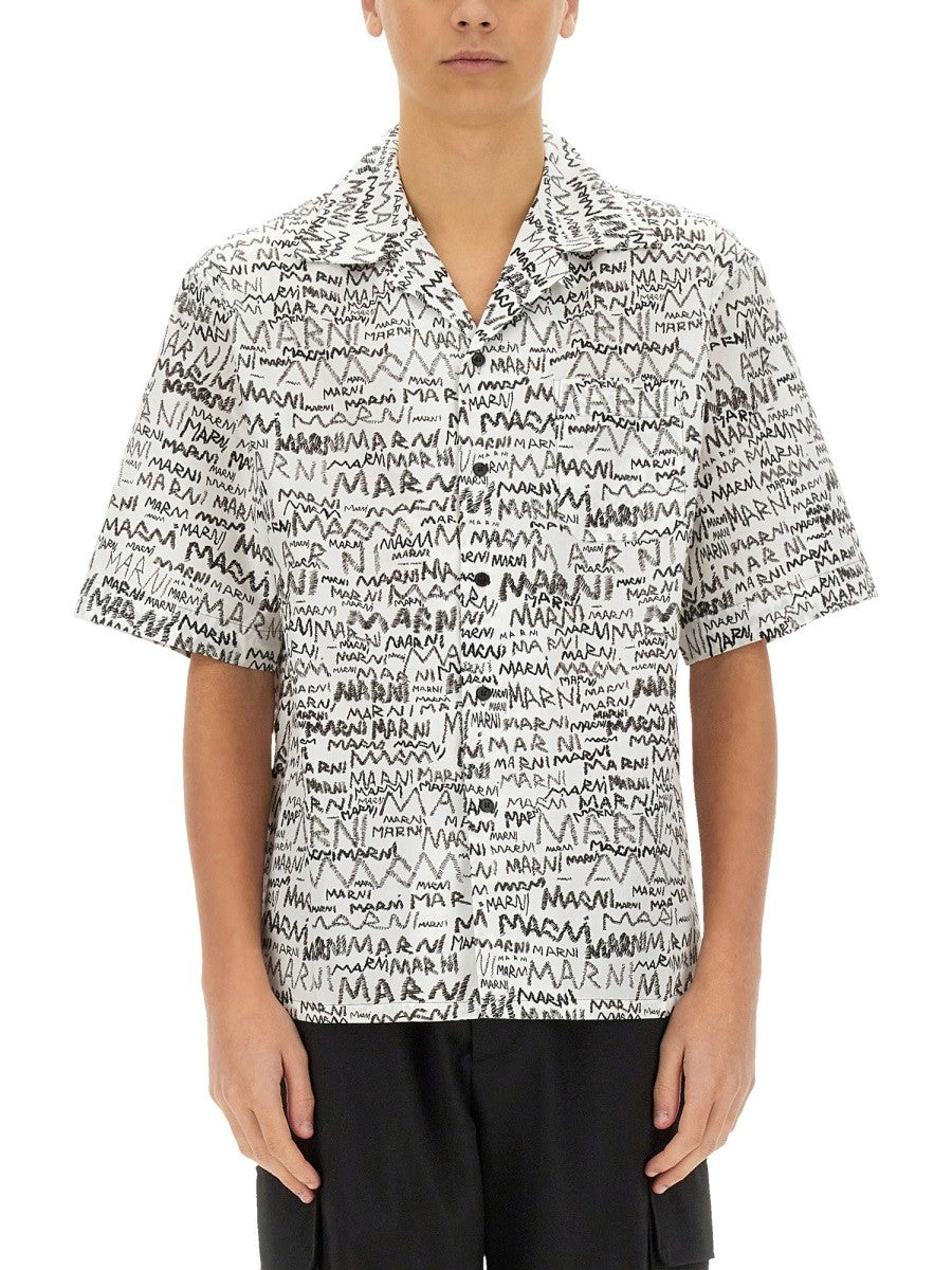 Marni - Marni Printed Shirt - Men’s Tops