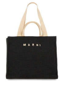 Marni - Marni Large Raffia Effect Fabric Tote Bag - Woman-&gt;Bags-&gt;Handbags