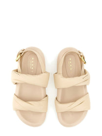 Marni - Marni Leather Sandal - Woman-&gt;FOOTWEAR-&gt;SANDALS