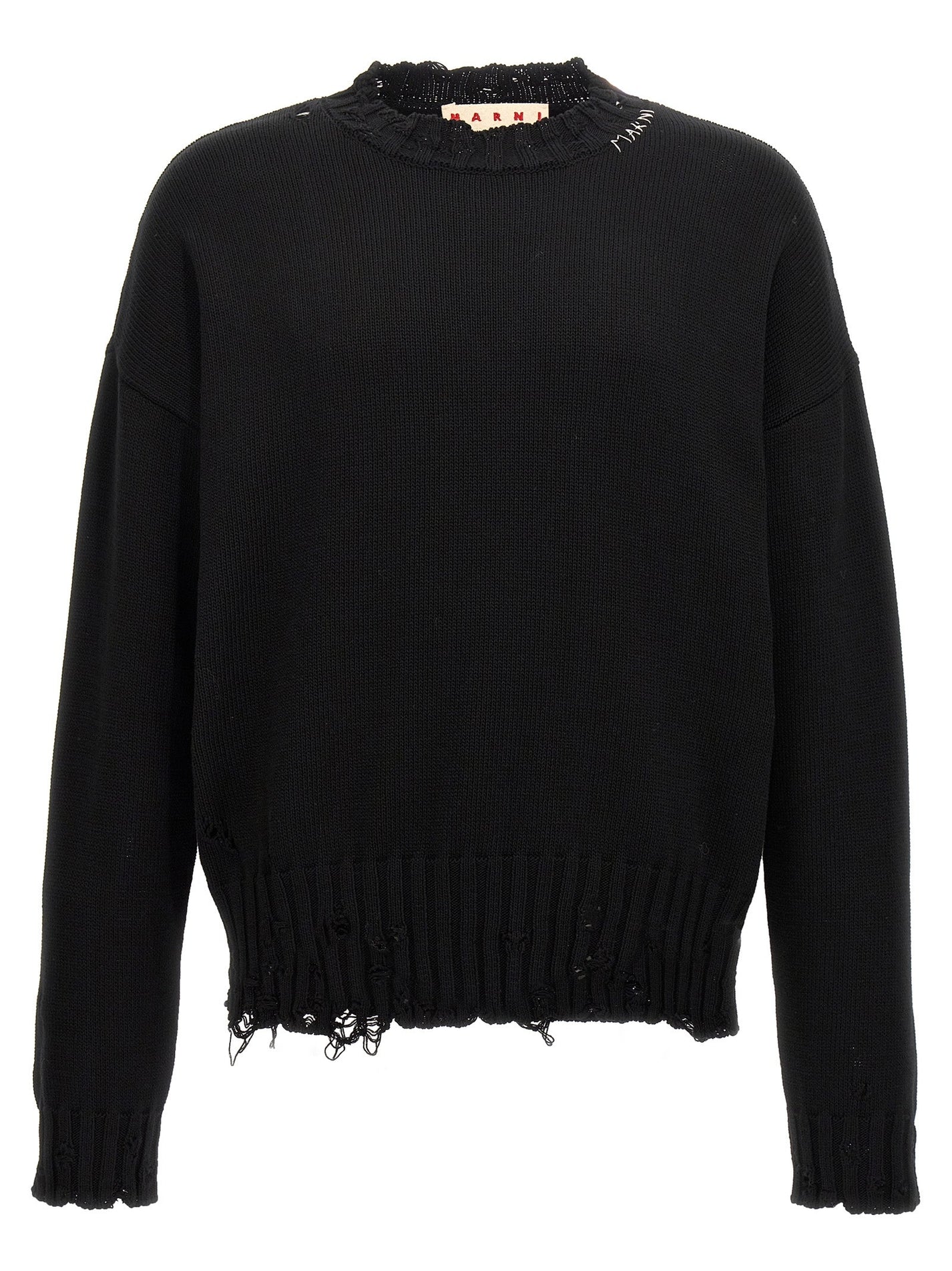 MARNI - MARNI - Destroyed effect sweater - Men’s Knitwear