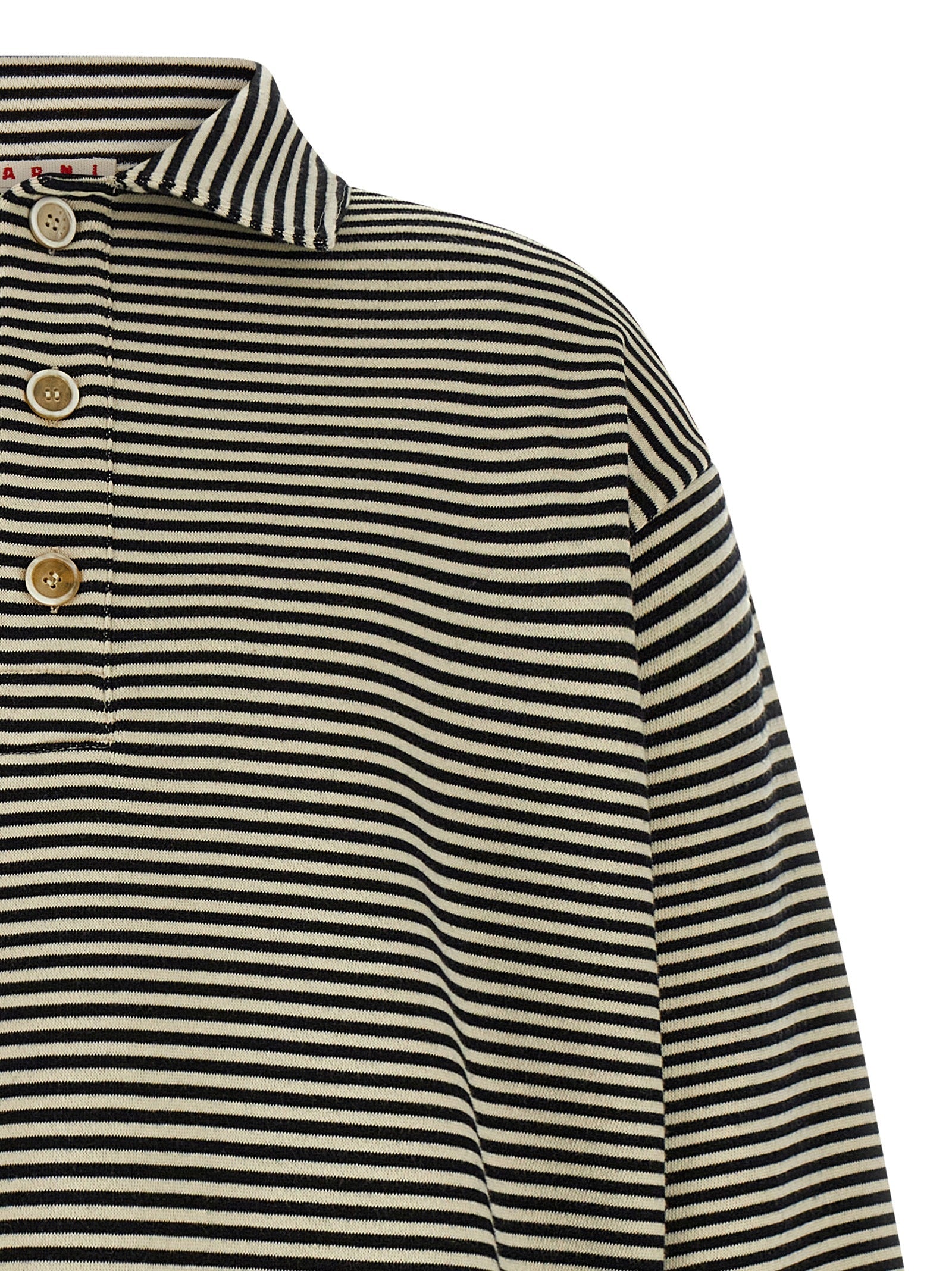 MARNI - MARNI - Striped polo sweatshirt - Men’s Sweatshirts