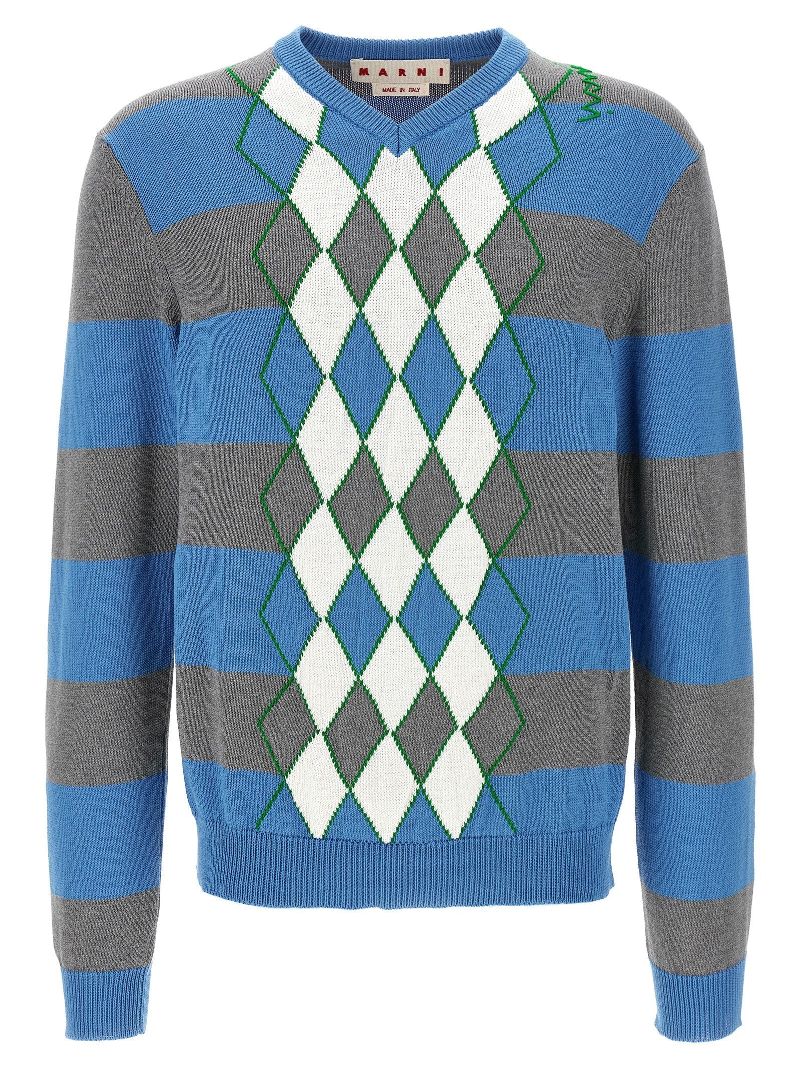MARNI - MARNI - ’Argyle’ sweater - Men’s Knitwear