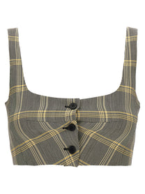 MARNI - MARNI - Top cropped check - Women’s Tops