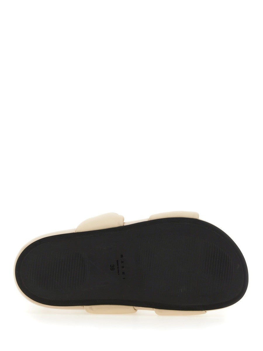 Marni - Marni Leather Sandal - Woman-&gt;FOOTWEAR-&gt;SANDALS