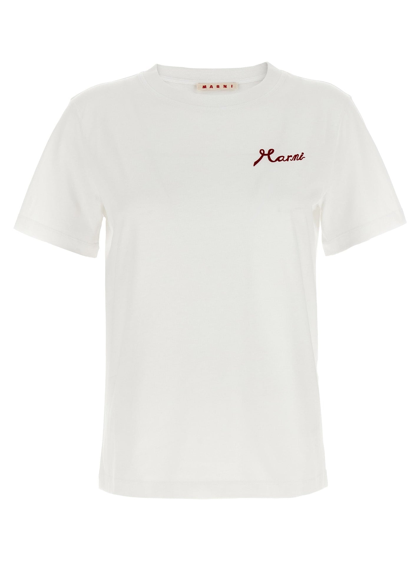 MARNI - MARNI - Flocked logo T-shirt - Women’s Tops