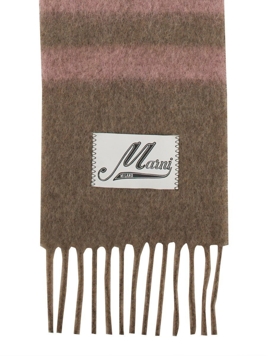 Marni - Marni Scarf With Logo - Woman-&gt;Accessories-&gt;Scarves