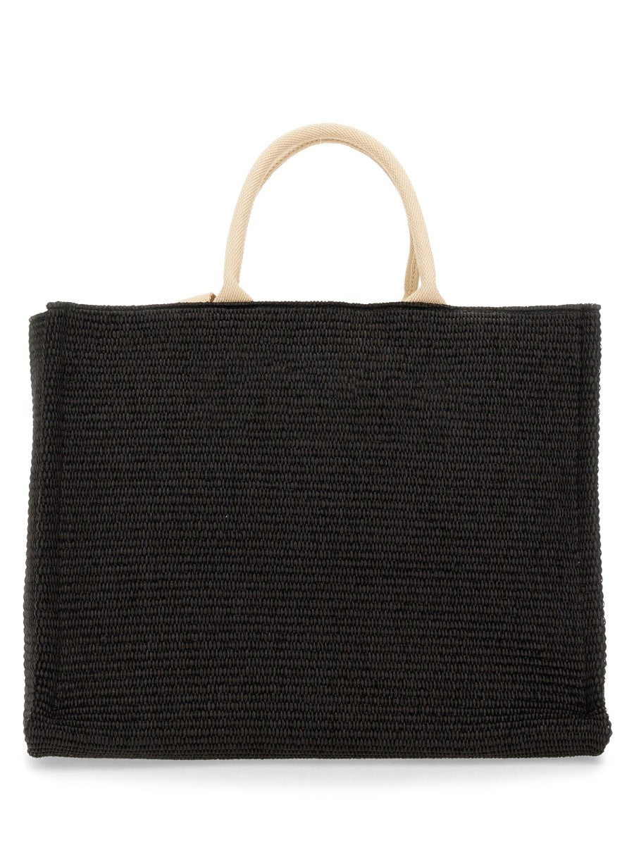 Marni - Marni Large Raffia Effect Fabric Tote Bag - Woman-&gt;Bags-&gt;Handbags