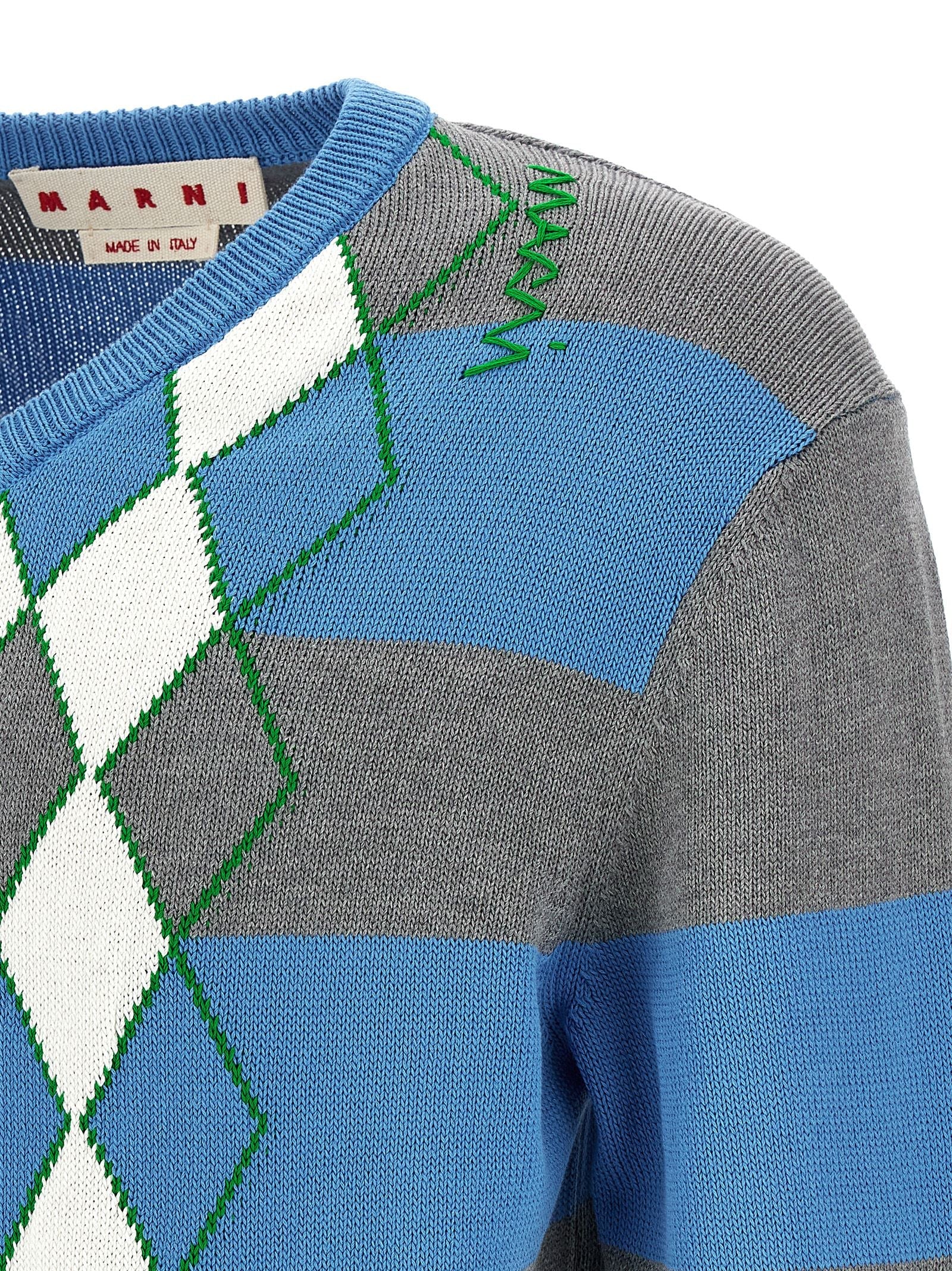 MARNI - MARNI - ’Argyle’ sweater - Men’s Knitwear