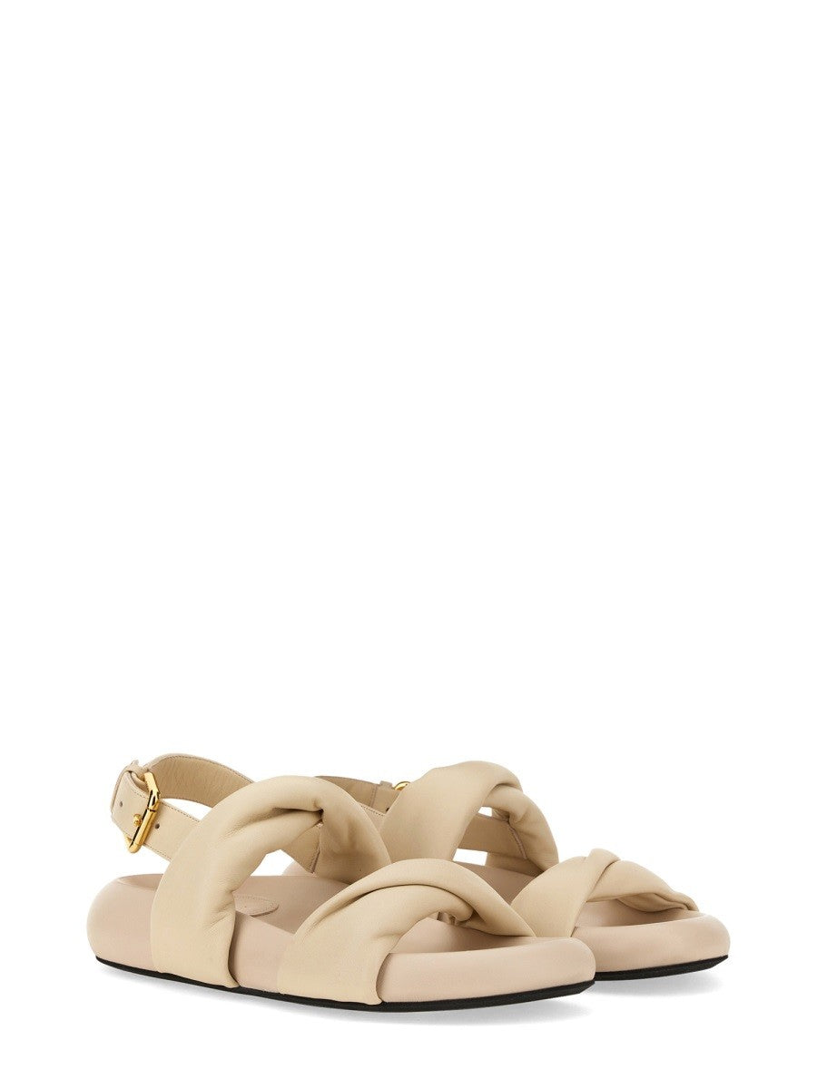 Marni - Marni Leather Sandal - Woman-&gt;FOOTWEAR-&gt;SANDALS
