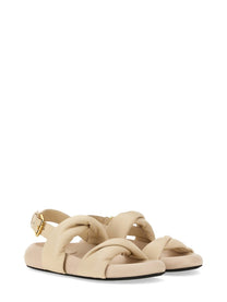 Marni - Marni Leather Sandal - Woman-&gt;FOOTWEAR-&gt;SANDALS