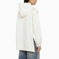 Marni - Marni White sweatshirt with cotton embroidery - Topwear