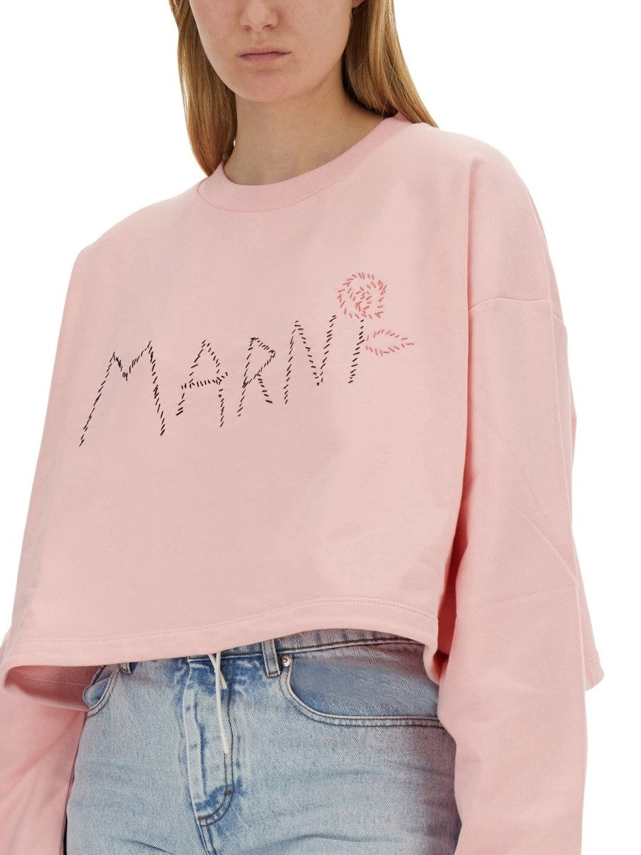 Marni - Marni Sweatshirt With Logo - Woman-&gt;Clothing-&gt;sweatshirts