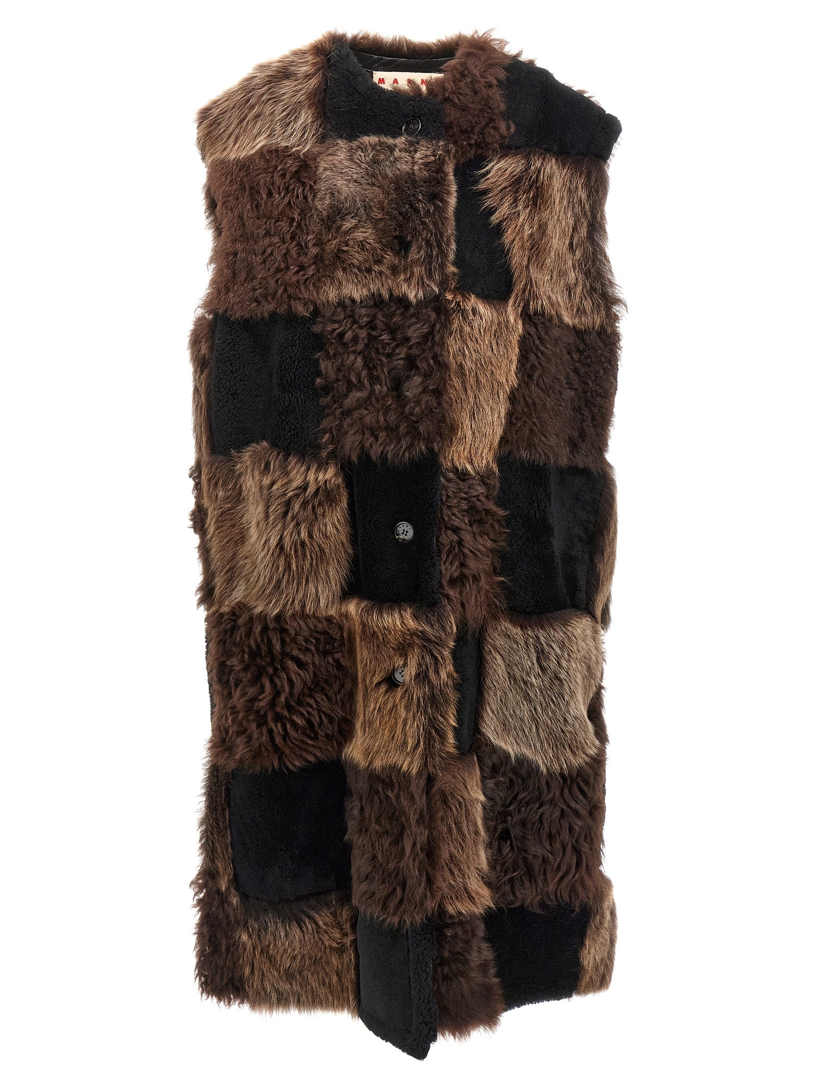 MARNI - MARNI - Long shearling vest - Women’s Outerwear