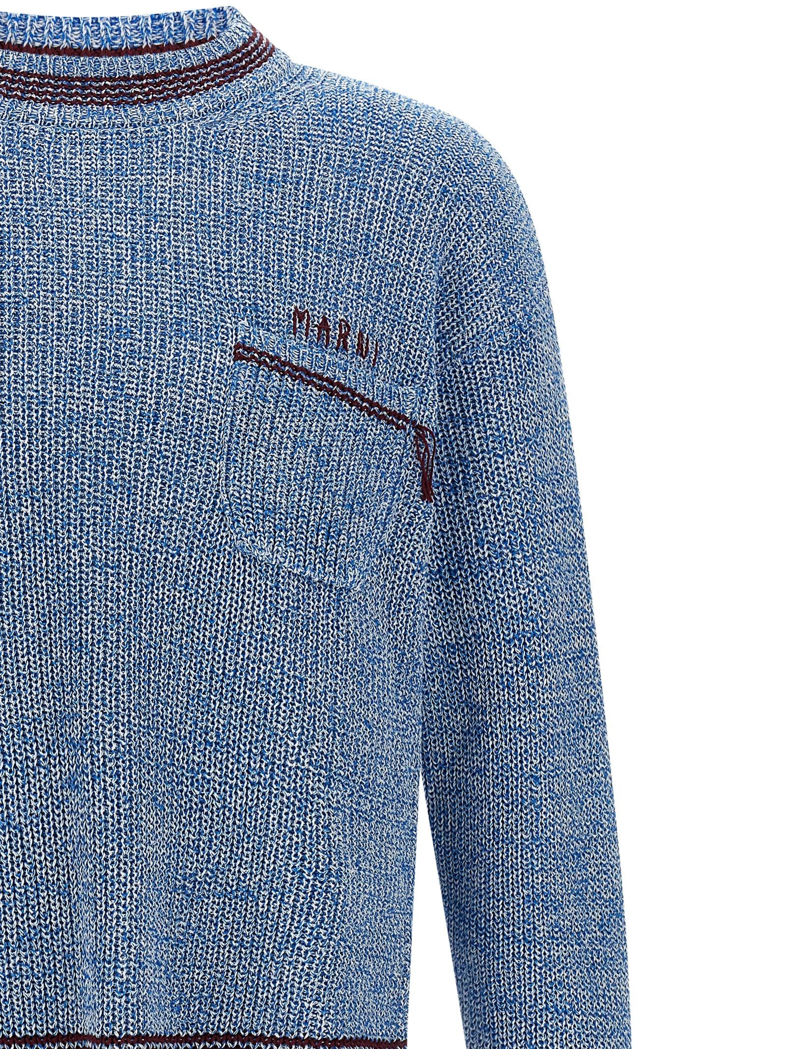 Marni Marni Mending Sweater Blue