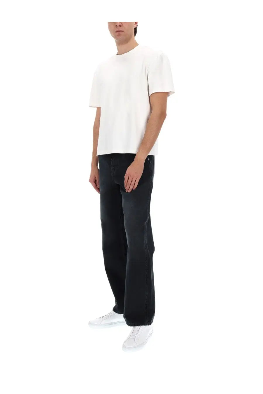 Marni Men's Jeans with Applicazione Black, view 2