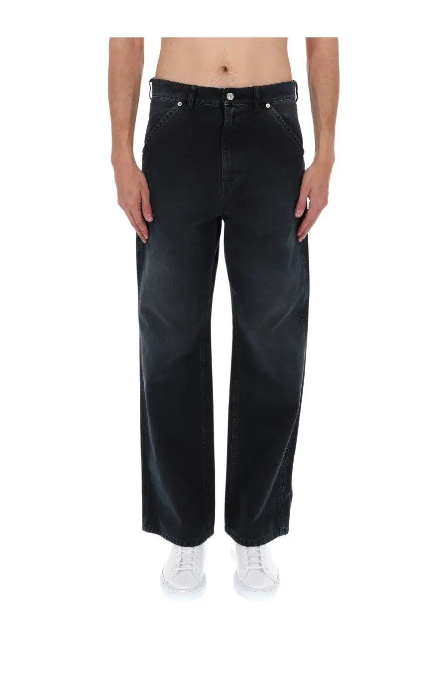 Marni Men's Jeans with Applicazione Black, view 6