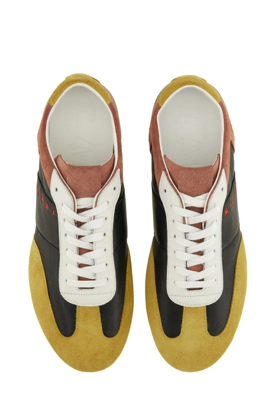 Marni Men's Leather Sneaker Multicolor, view 5