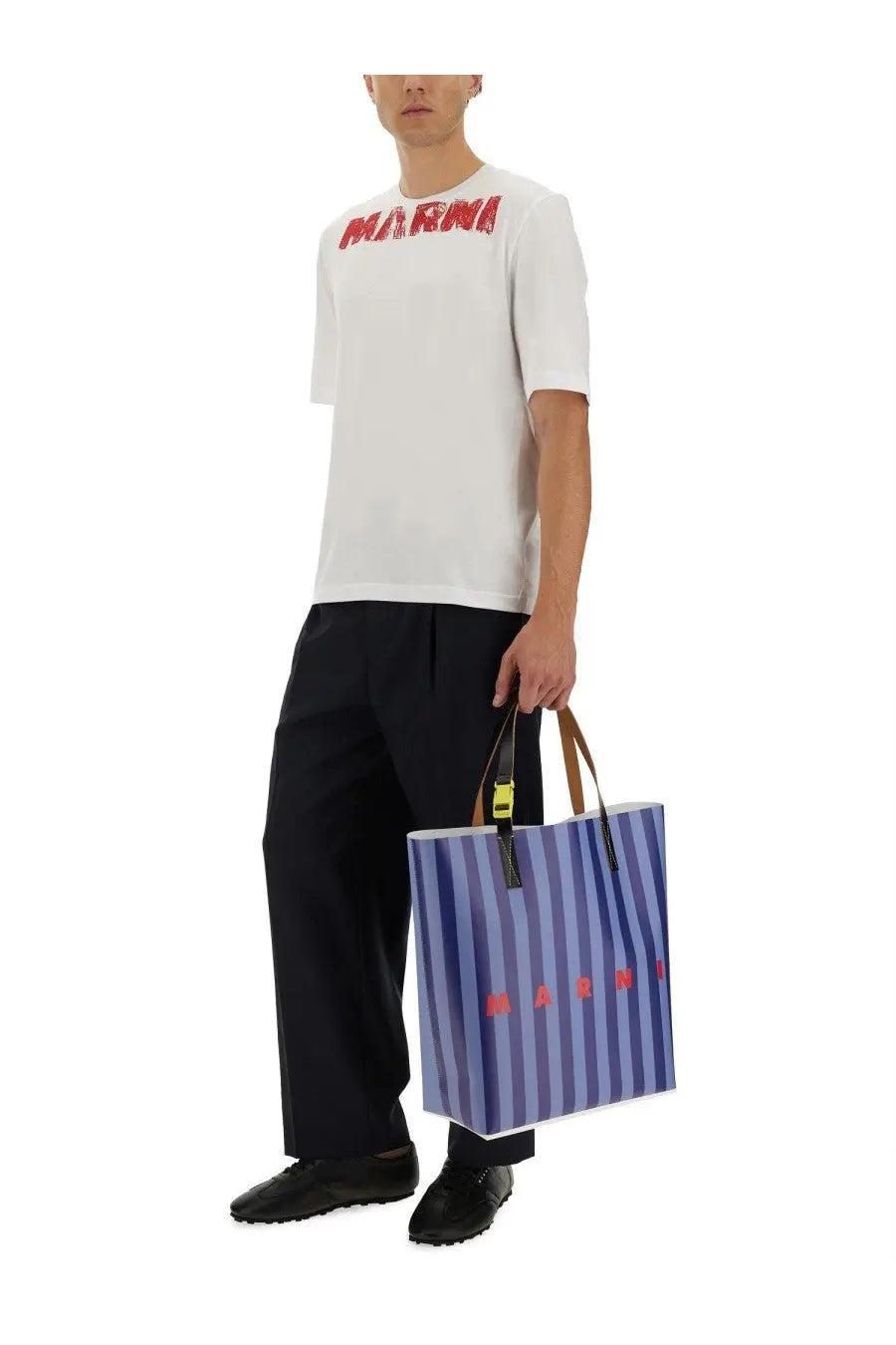 Marni Men's Wool Pants Blue, view 2