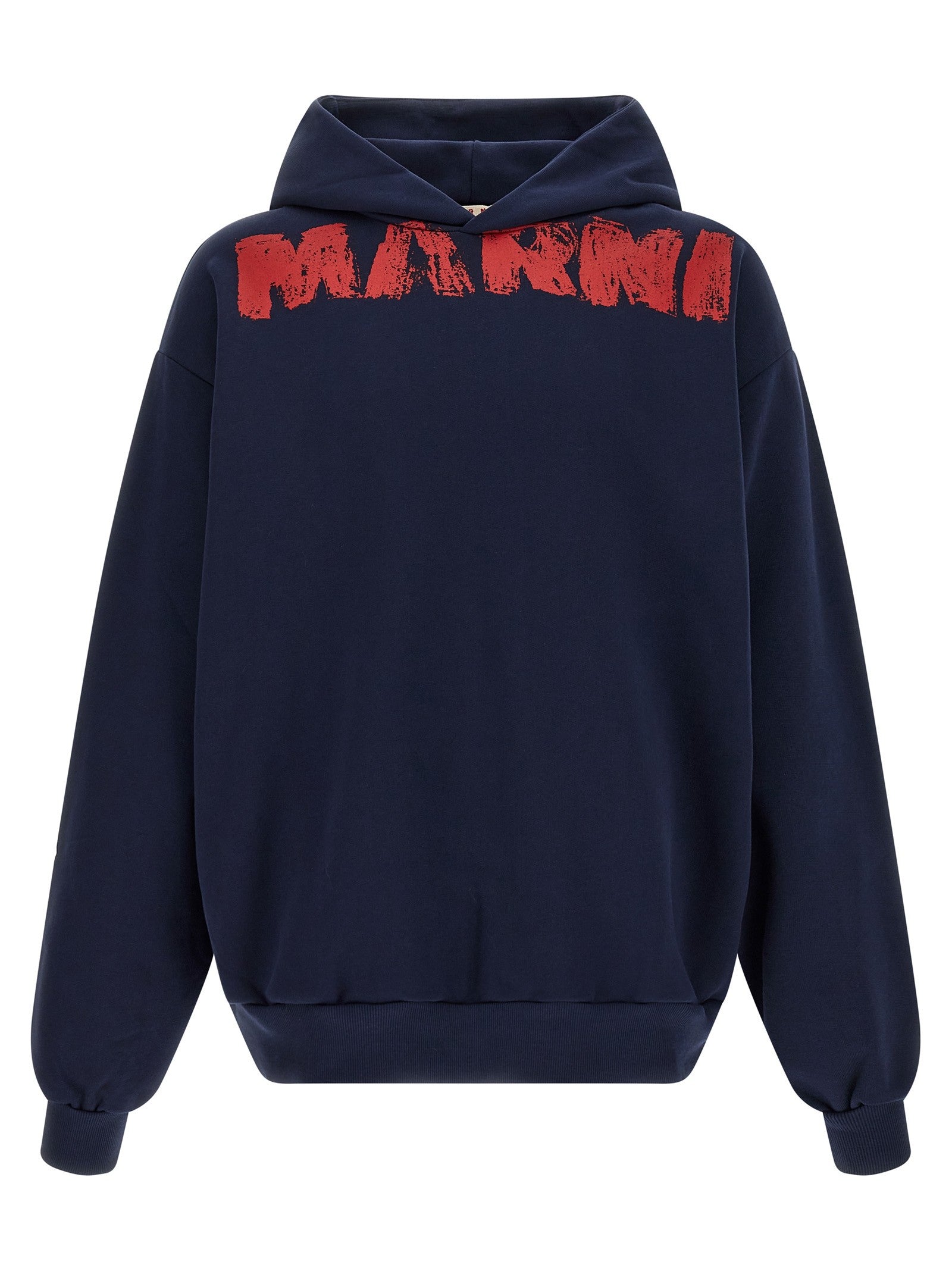 Marni Marni Monolith Hoodie Blue