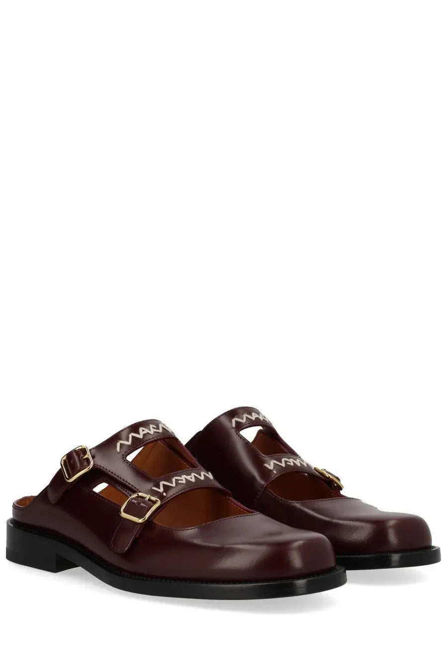 Marni Women's Moccasin Sabot Bambi Red, view 4