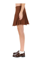 Marni Women's Pleated Miniskirt Brown, view 3